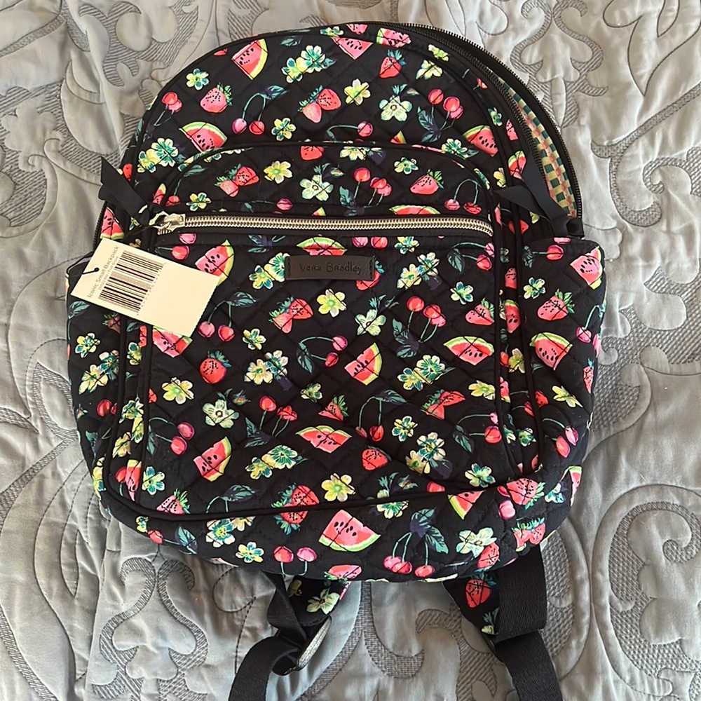 Vera Bradley watermelon Cherry iconic small backpack